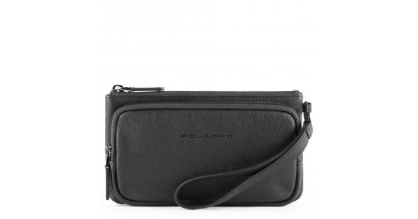 Pochette per smartphone con porta carte di credito Black Square